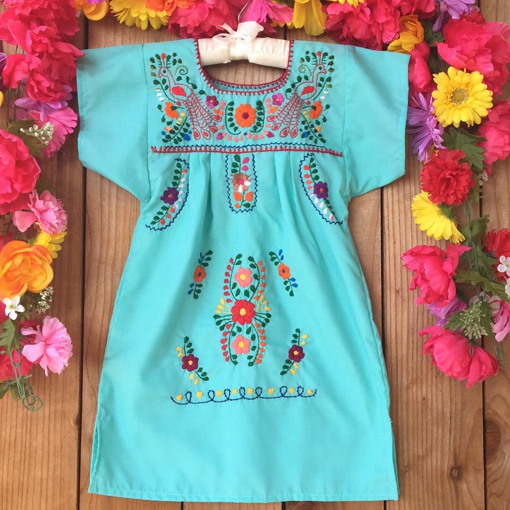ALL SIZES  Embroidered Dresses Baby And Girls